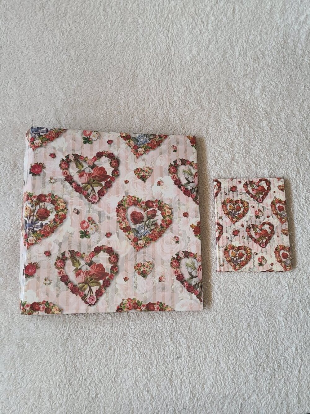 Flower Heart Themed Set of Photo Albums
